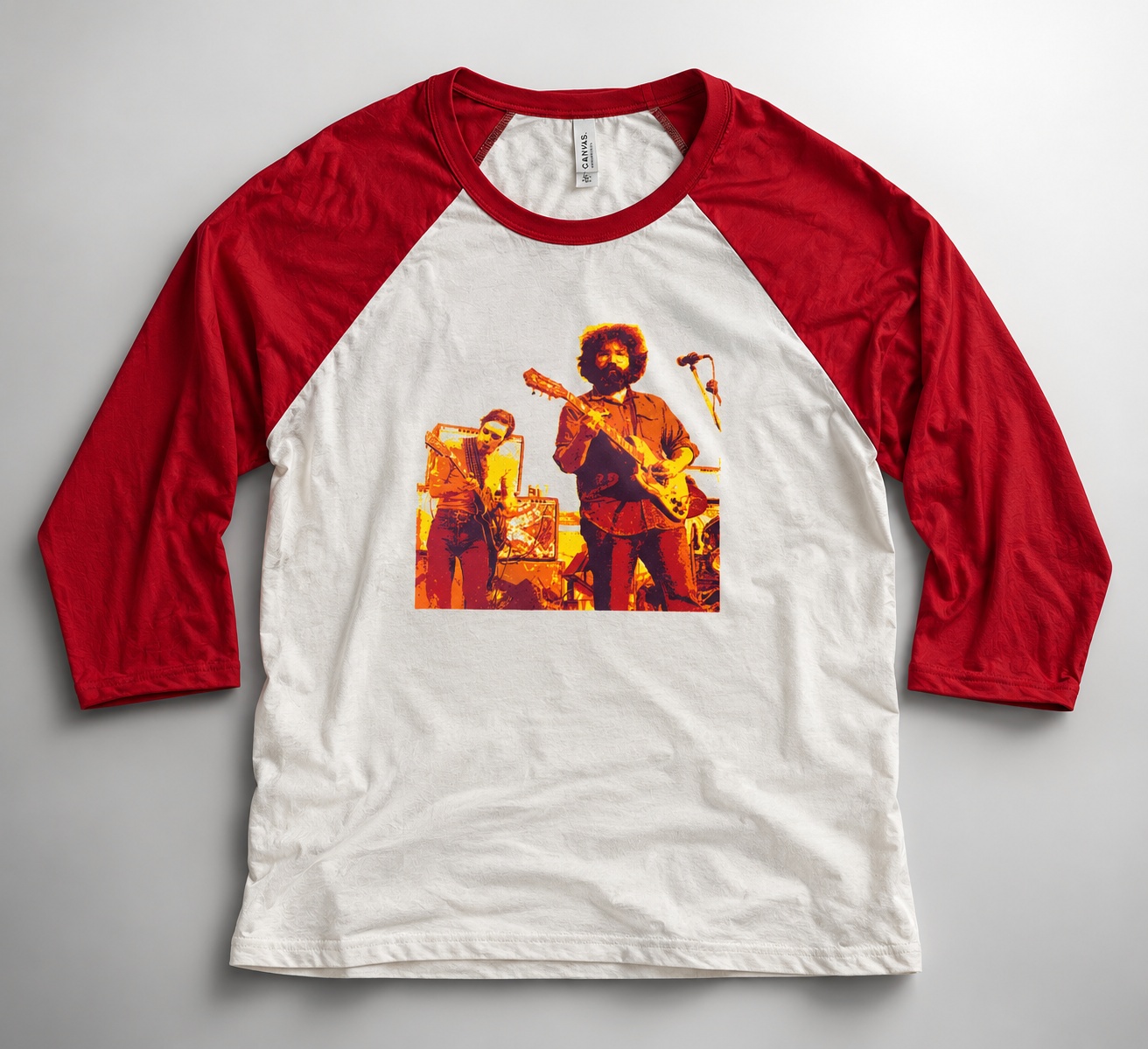 Jerry and Bobby Baseball Tee printed on a Tee