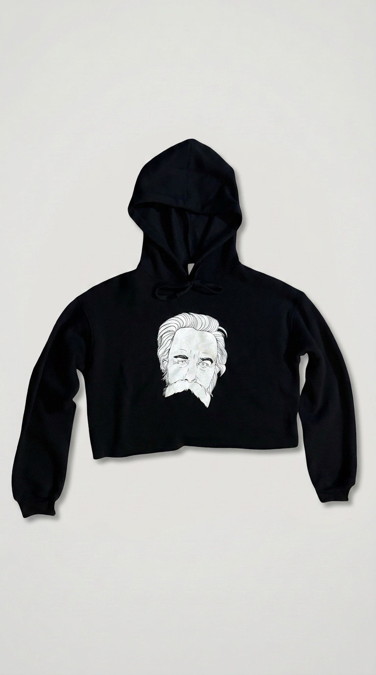 Bobby Cropped Hoodie printed on a Cropped Hoodie