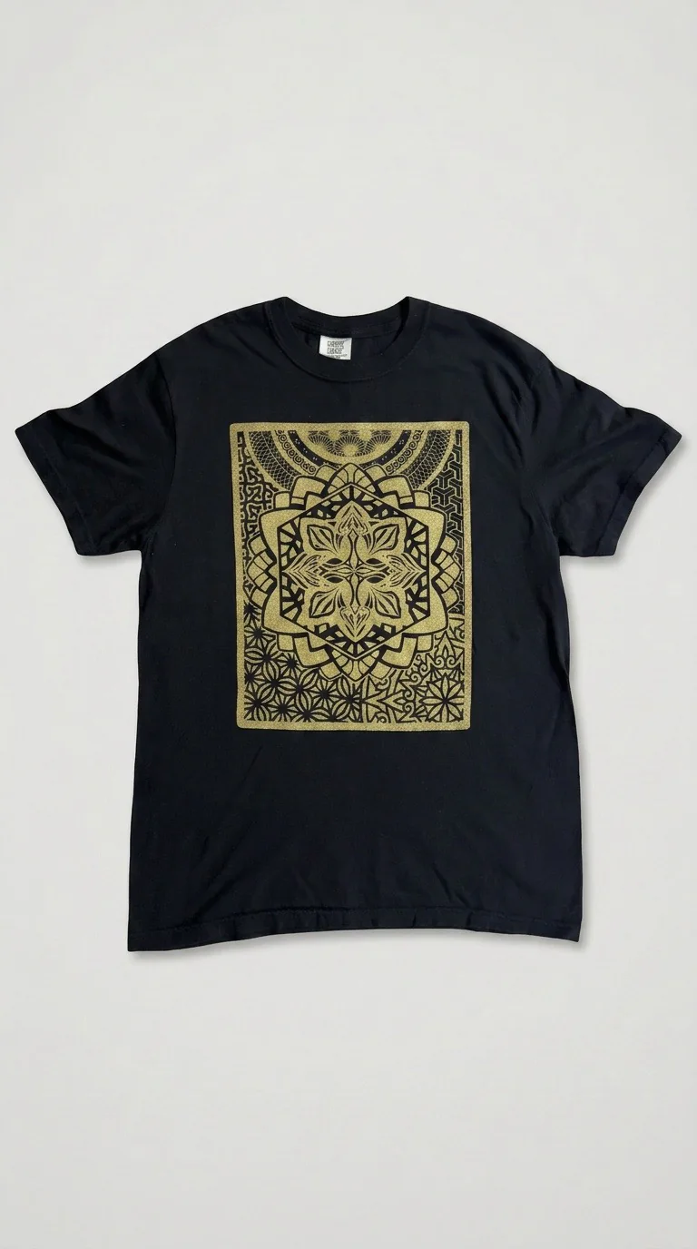 Geo Gold Shirt on a Tee