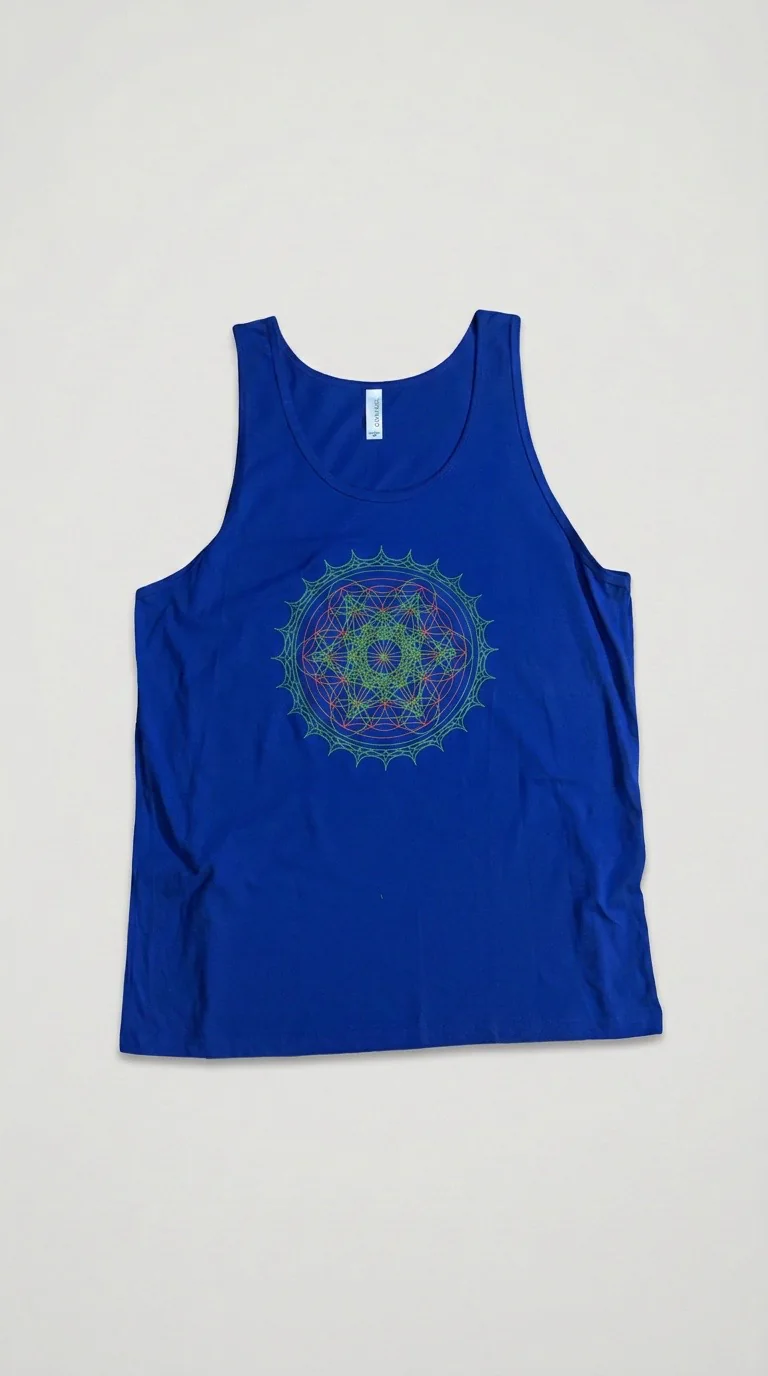 Sacred Geo Tank printed on a Tank